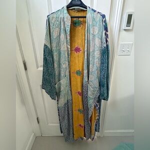 Kantha Bael Open Front Kimono